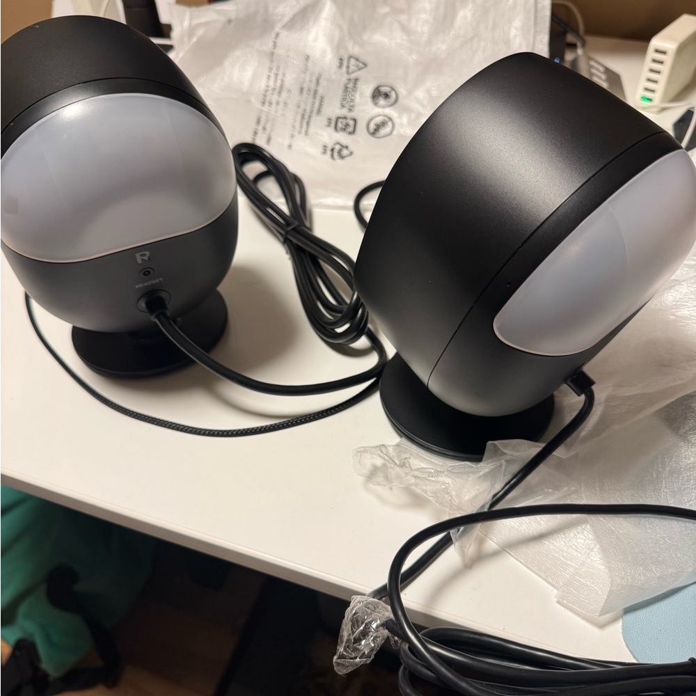 Steel series Arena 7/9 satellite speakers with Frosted White Diffusers
